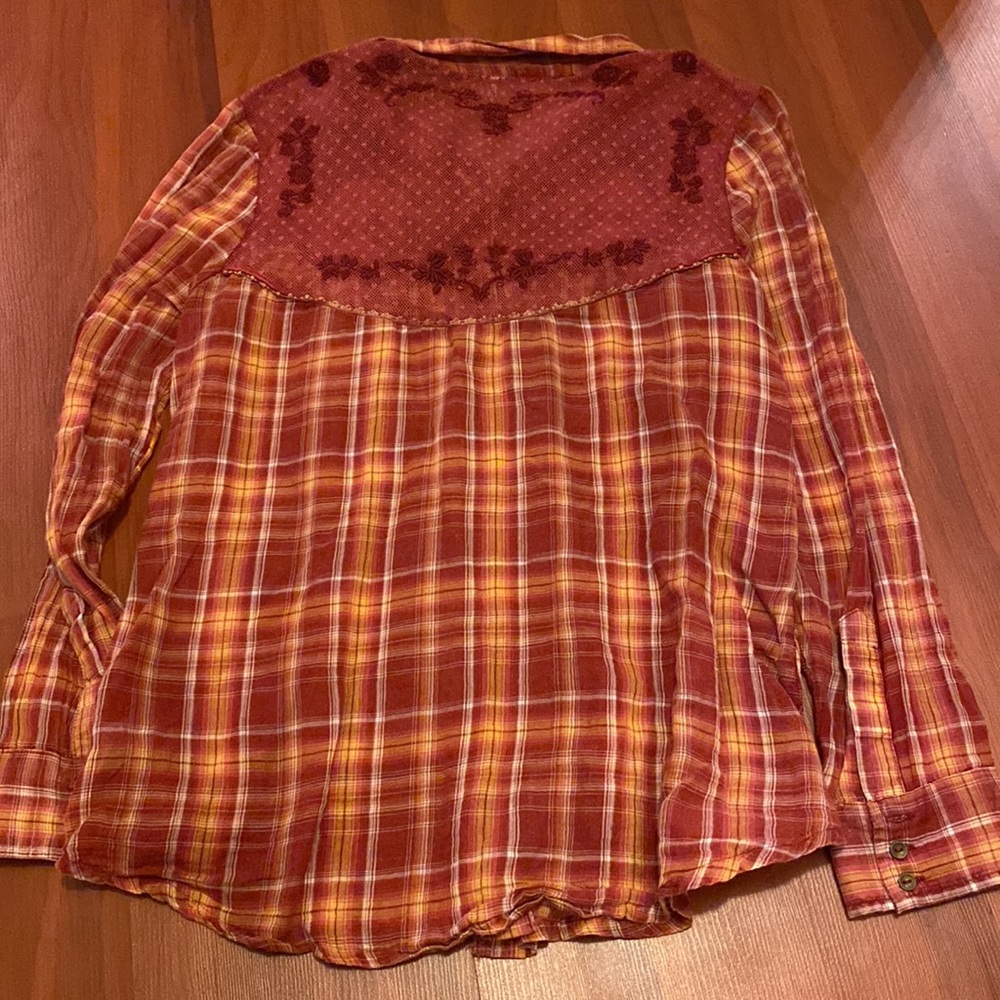 Free People Plaid Button Down - Picture 5 of 5